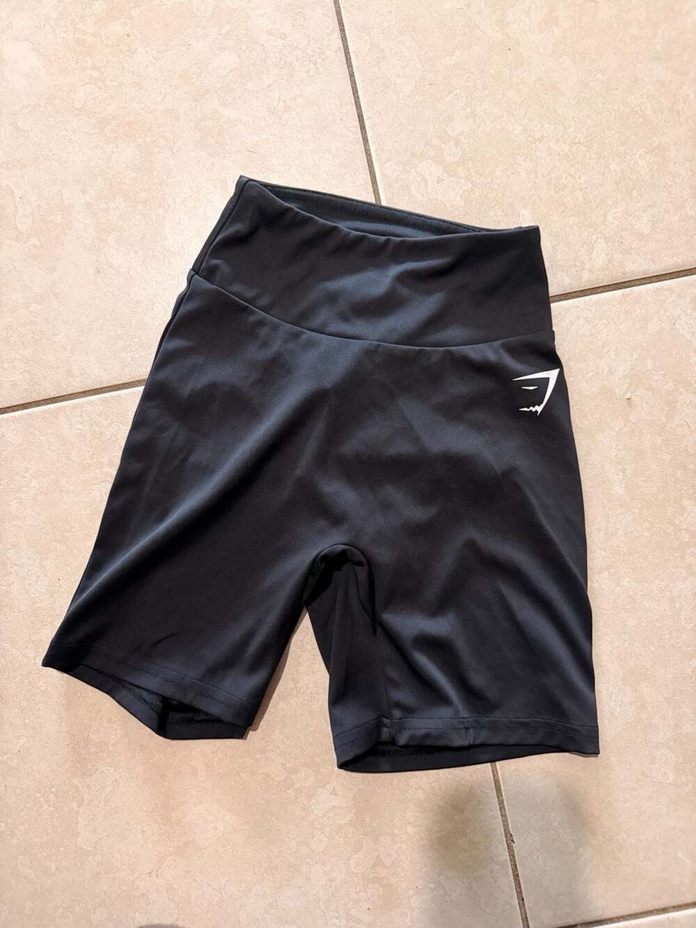 Gymshark Black Training High-Rise Ruched Bum Scrunch Biker Shorts